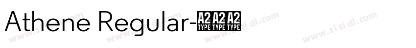 Athene Regular字体转换